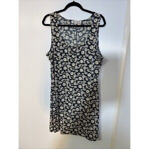 Wallflower Prairie Sundress Women’s Plus 2X Blue White Daisy Floral Cottagecore